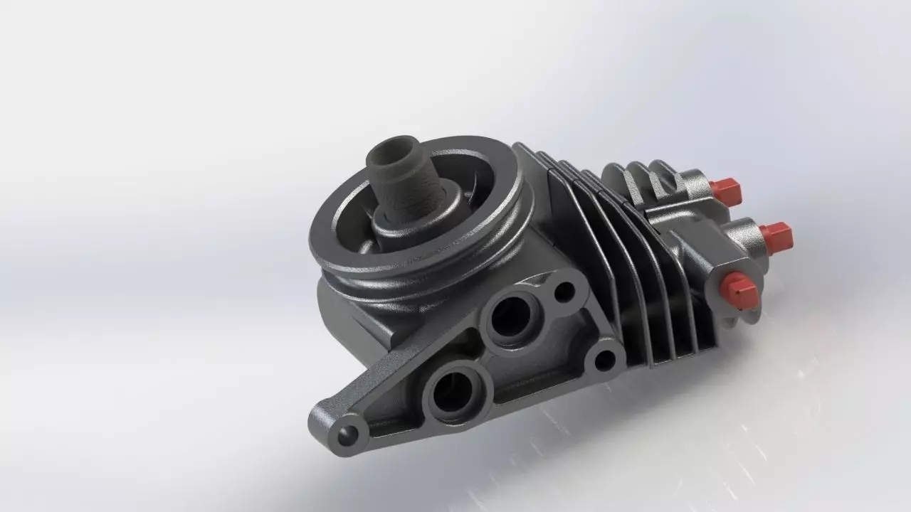 Hydraulic Oil Cooler Free 3D model