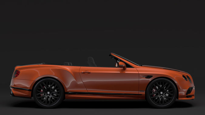 Bentley Continental Supersport Convertible 2018 3D model