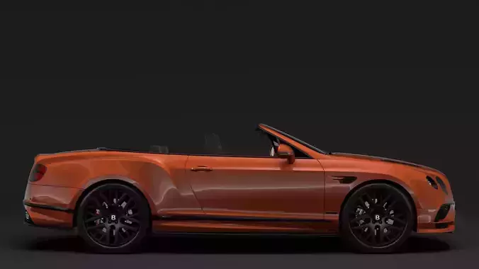 Bentley Continental Supersport Convertible 2018 3D model
