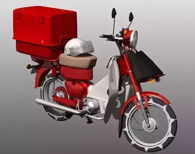 JAPAN POST SHORT CAB Motor Cycle