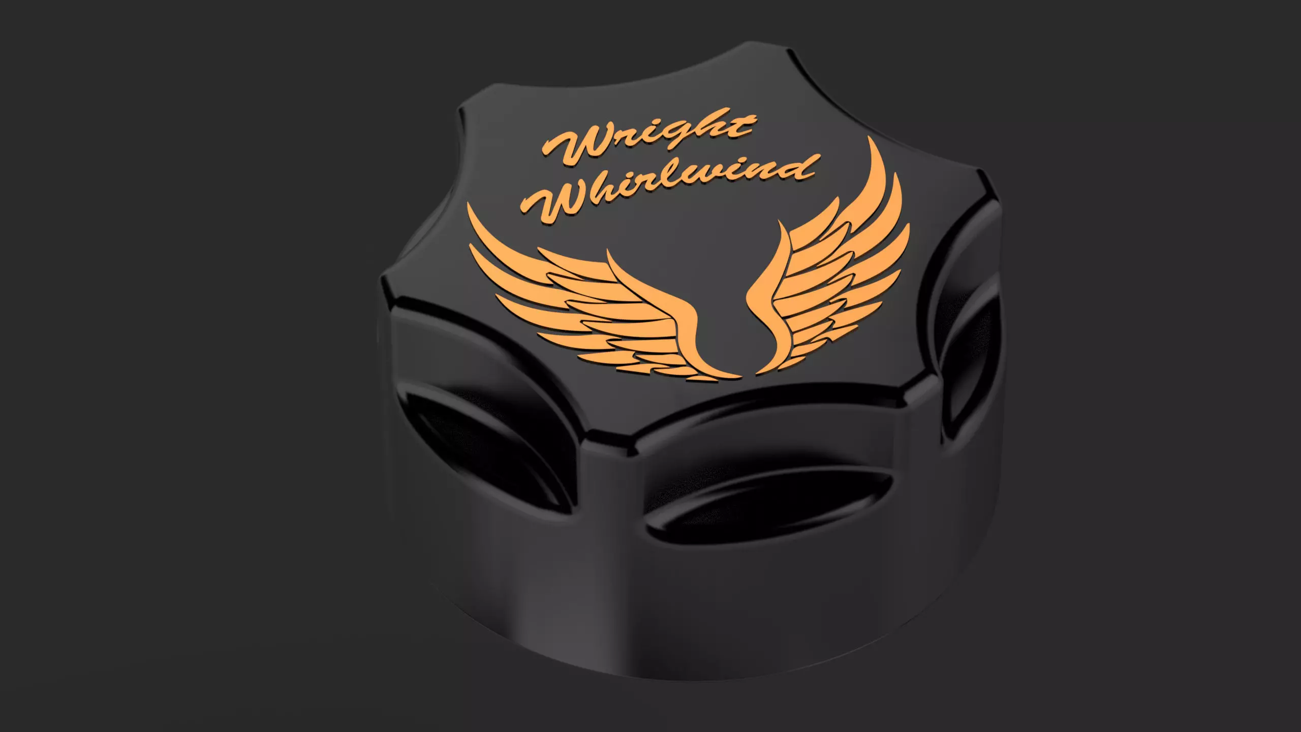 Radial Engine Oil Cap Free 3D model