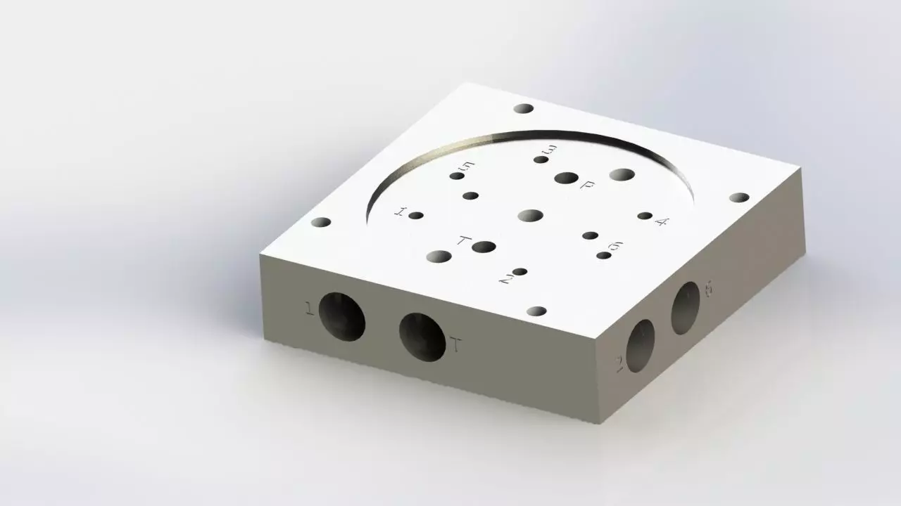 3 Axis Hydraulic Control Valve Free 3D model_0