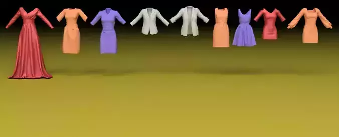 Female clothing dresses and jackets