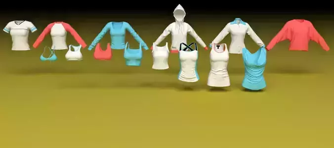 Female clothing shirts and vests and tops