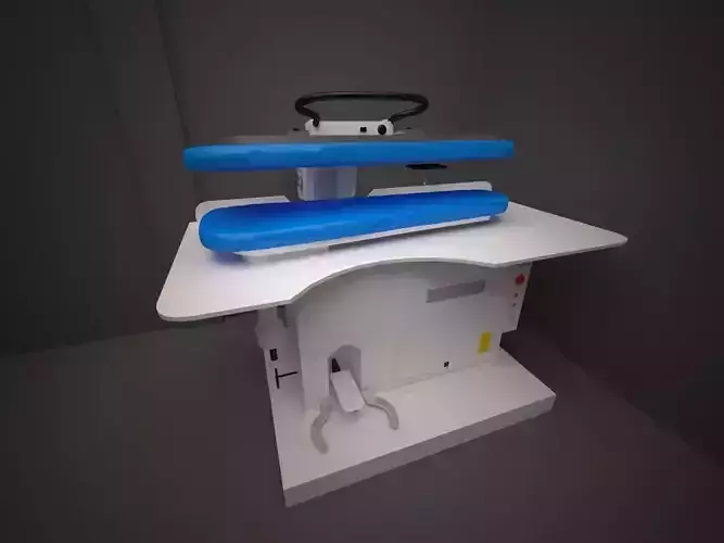 Ironing station Free low-poly 3D model