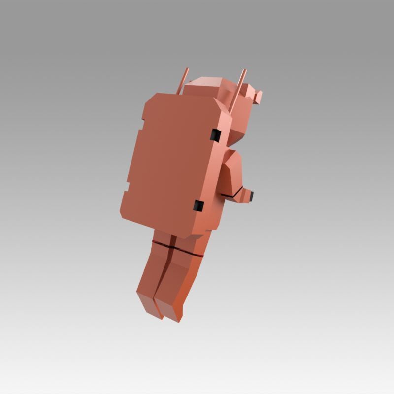 Astronaut Low-poly 3D model_4
