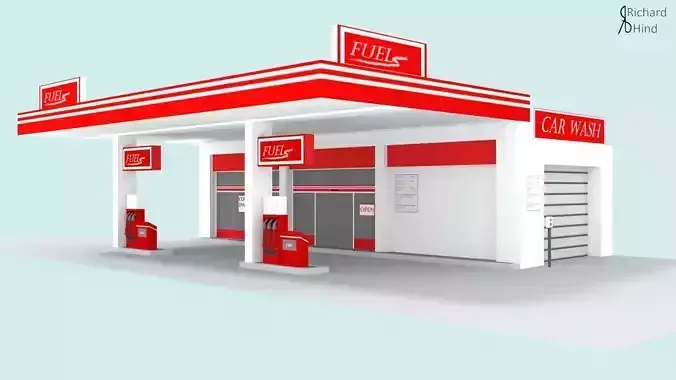 GASOLINE STATION by RICHARD HIND