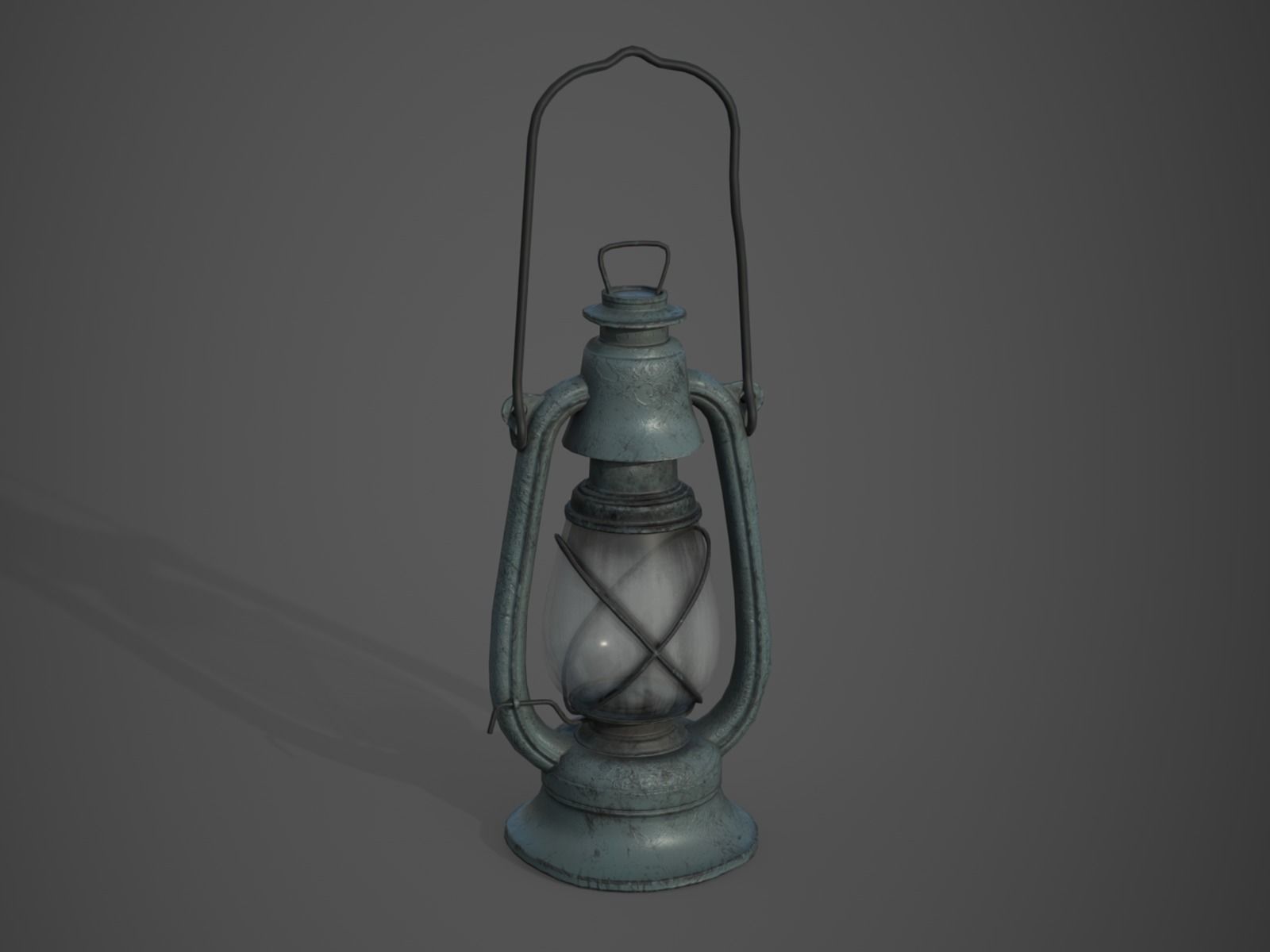 Old Lamp - PBR and Game Ready Low-poly 3D model_9