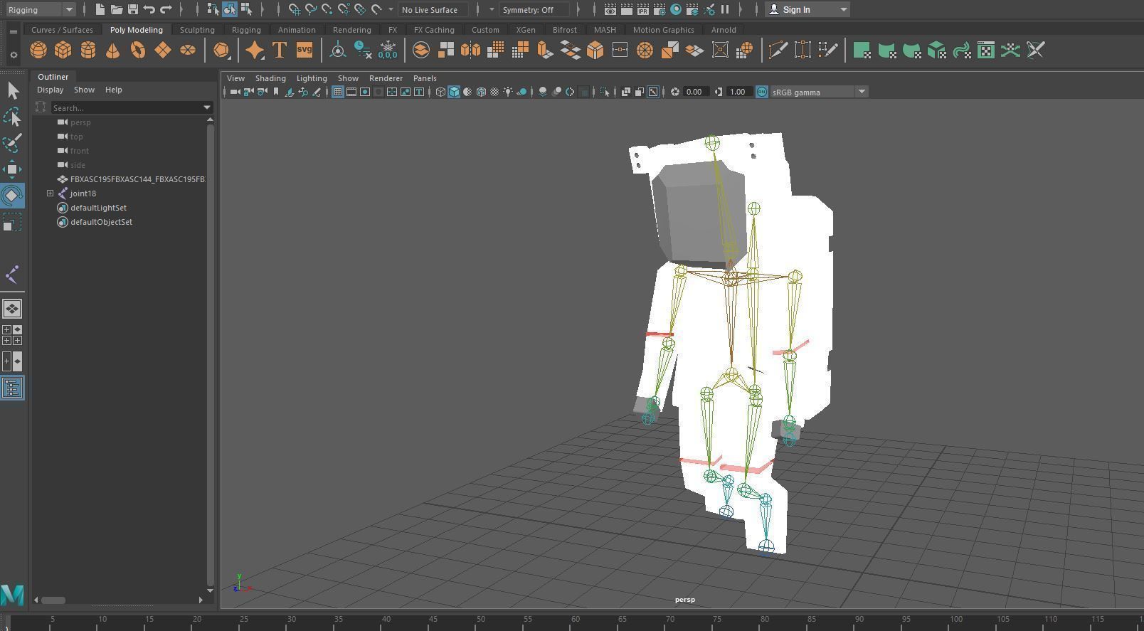 Astronaut set Low-poly 3D model_21