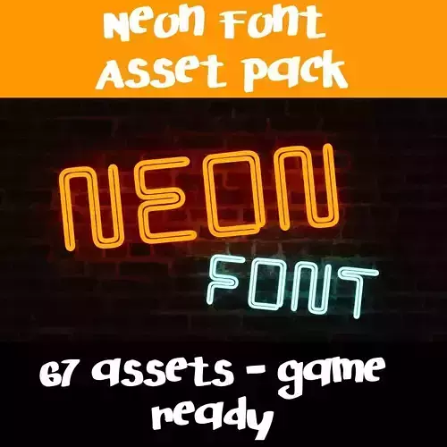 Neon Font - 67 Assets