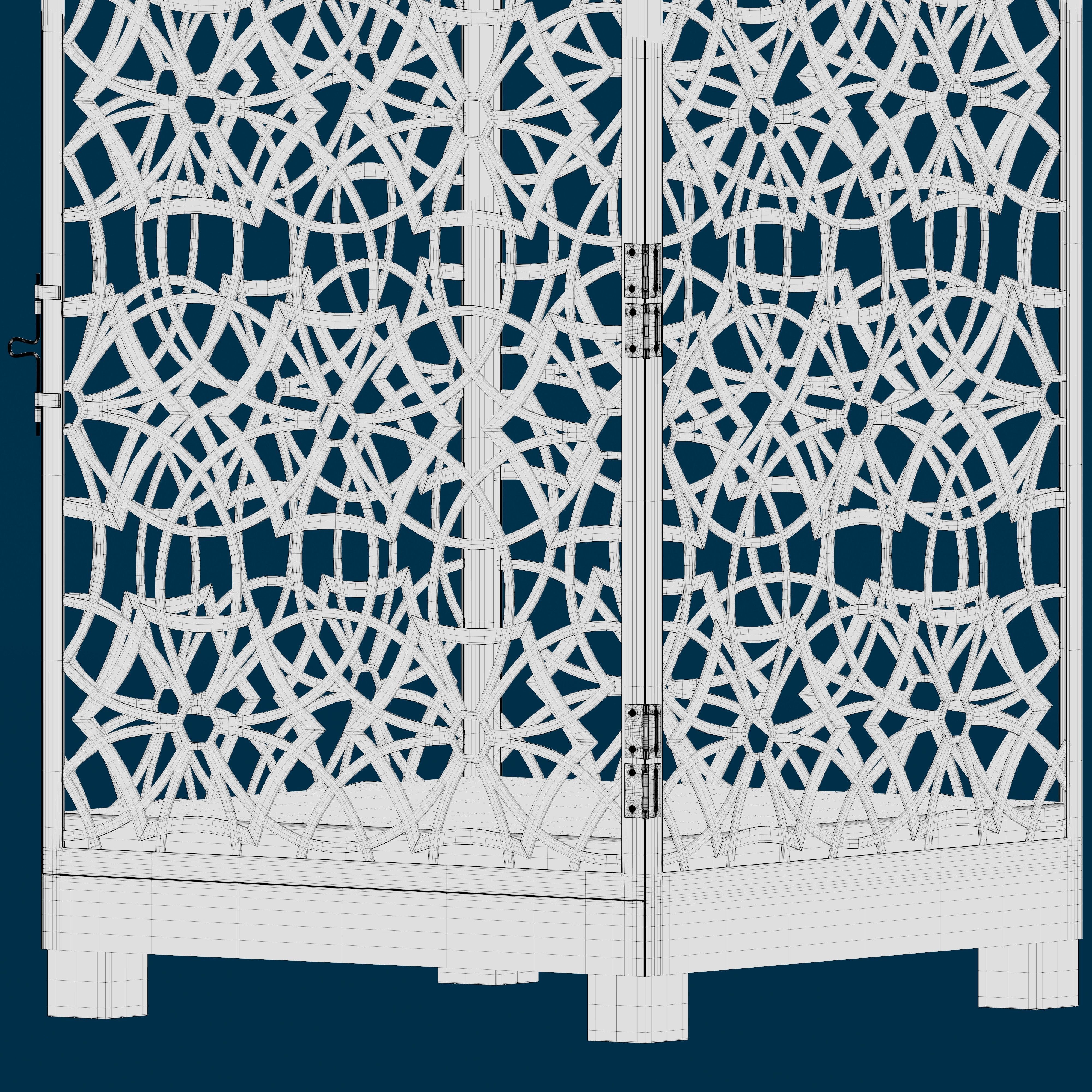 Ornate Moroccan lantern 3D model_6