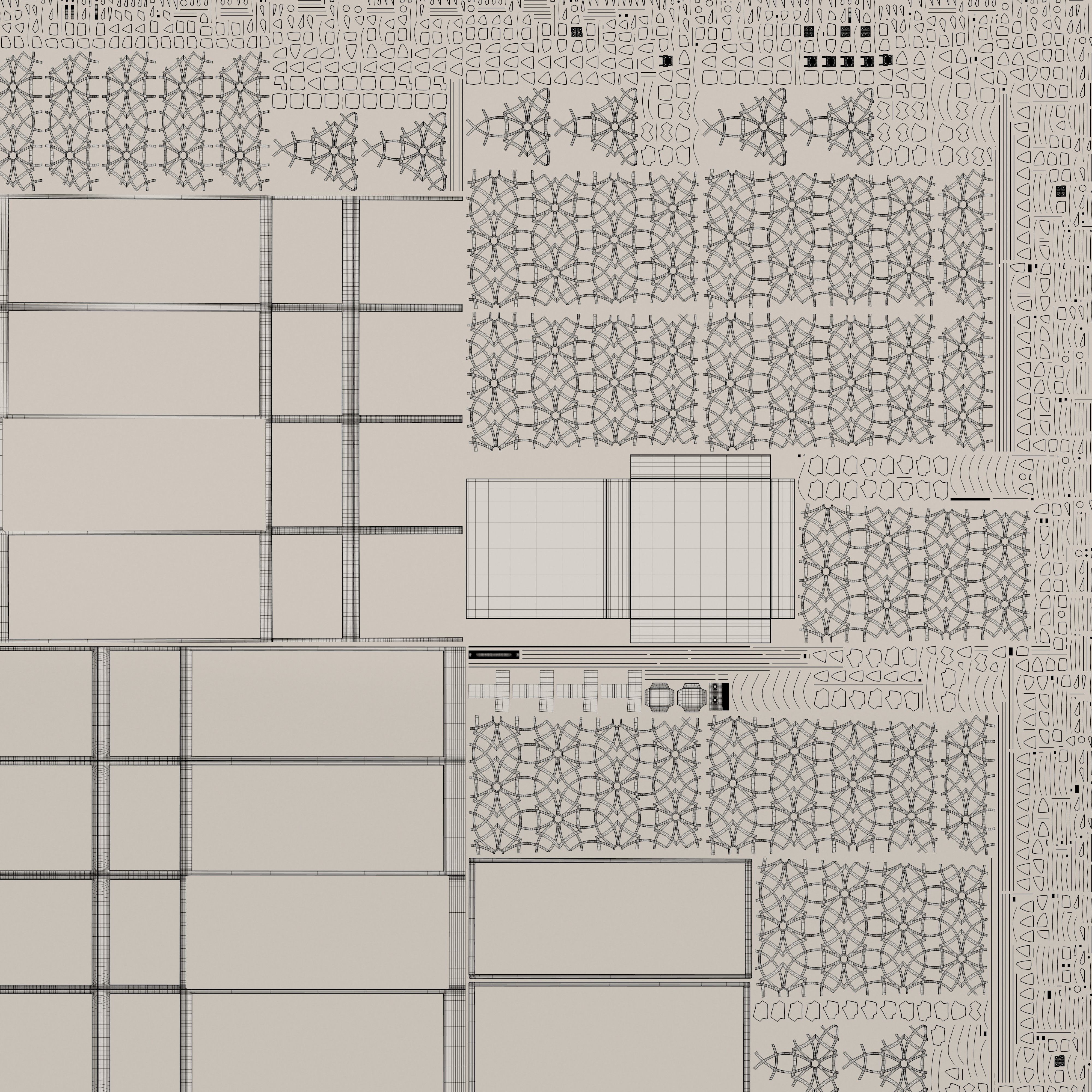 Ornate Moroccan lantern 3D model_8