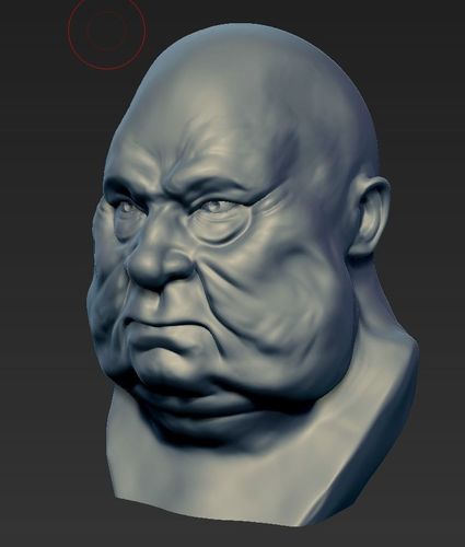 oldman bust of old man Free 3D print model