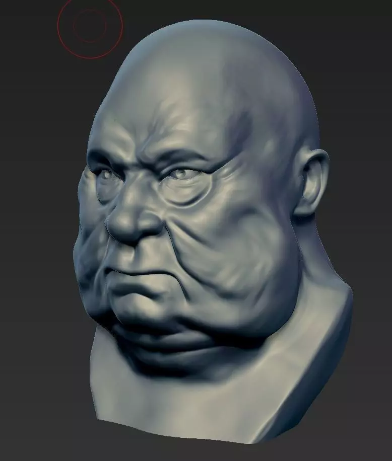 oldman bust of old man Free 3D print model