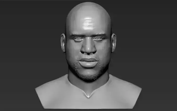 Shaq ONeal bust 3D printing ready stl obj formats 3D print model