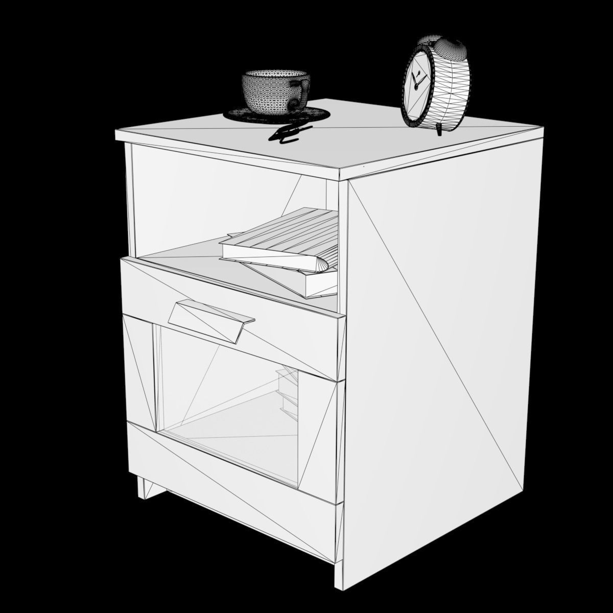 brimnes bedside table 3D model_1