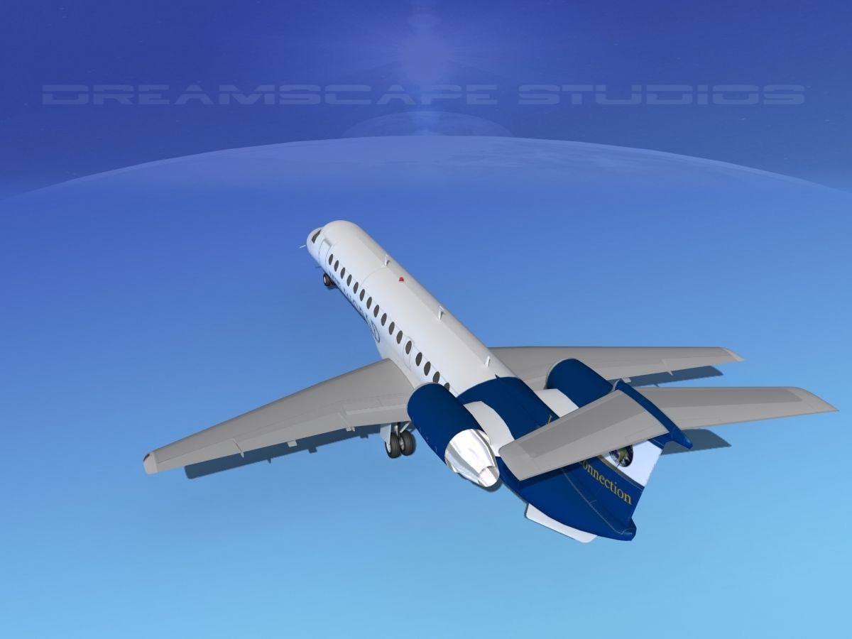 Embraer ERJ-140 Jet World Connection 3D model_7