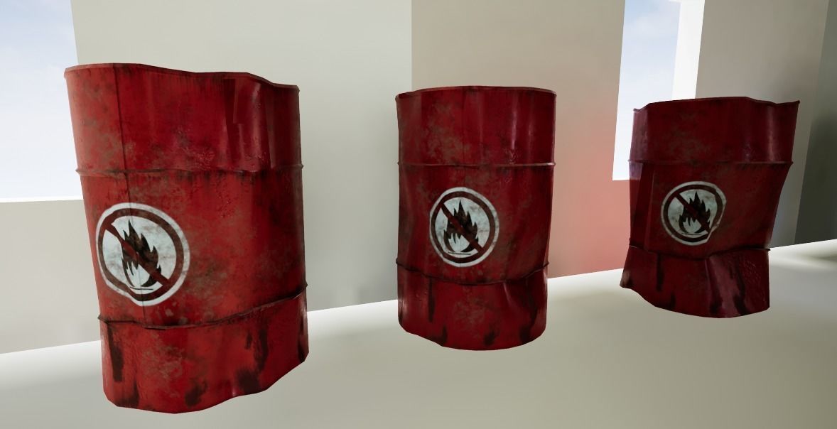 Ultimate Industrial Barrel Pack Low-poly 3D model_24