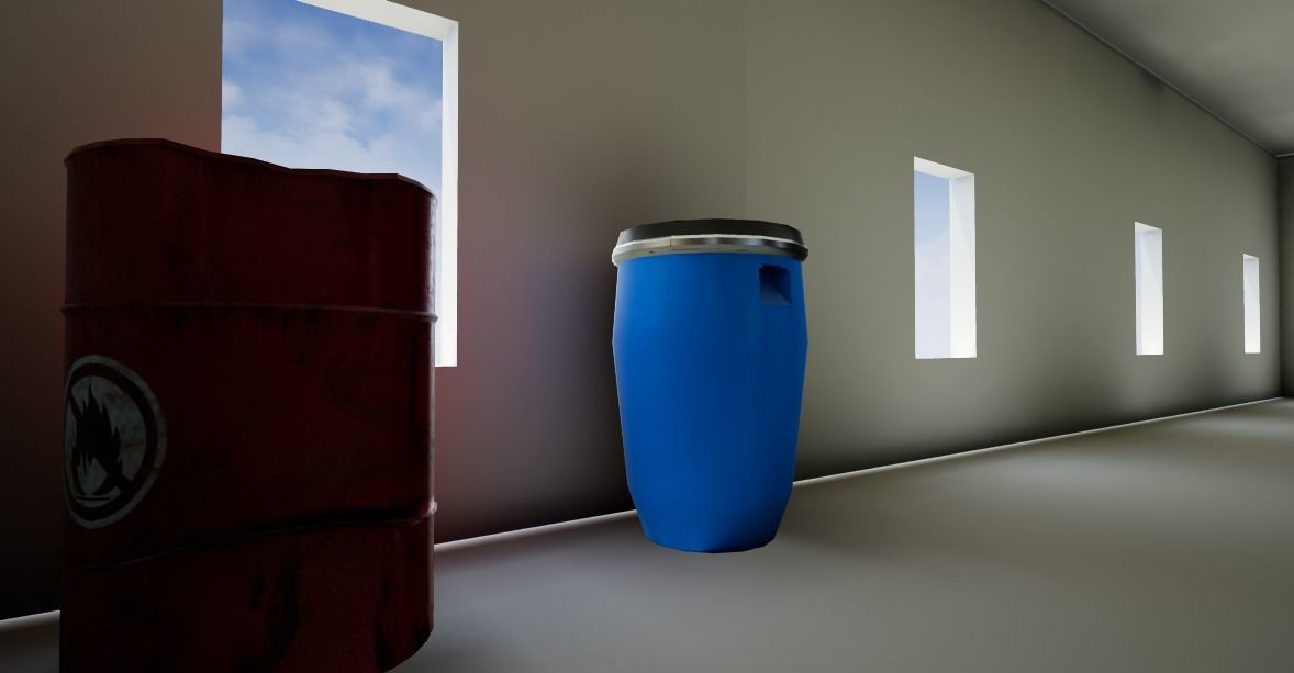 Ultimate Industrial Barrel Pack Low-poly 3D model_18