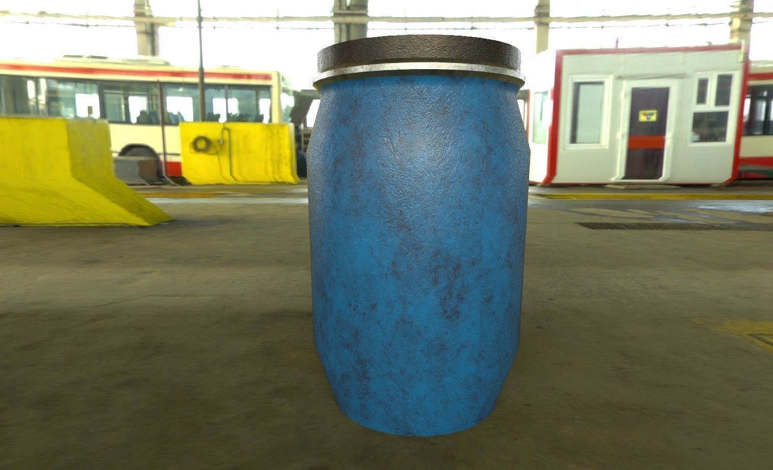 Ultimate Industrial Barrel Pack Low-poly 3D model_10