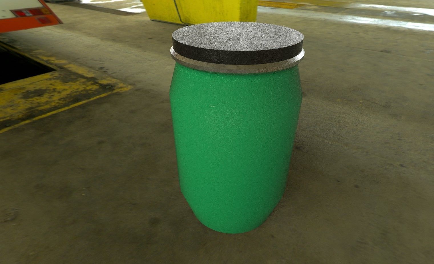 Ultimate Industrial Barrel Pack Low-poly 3D model_17