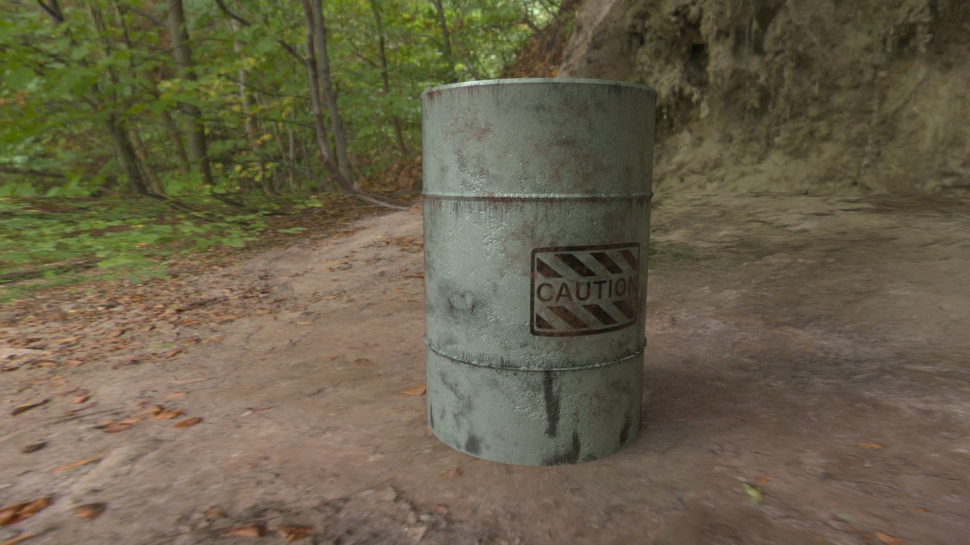 Ultimate Industrial Barrel Pack Low-poly 3D model_4