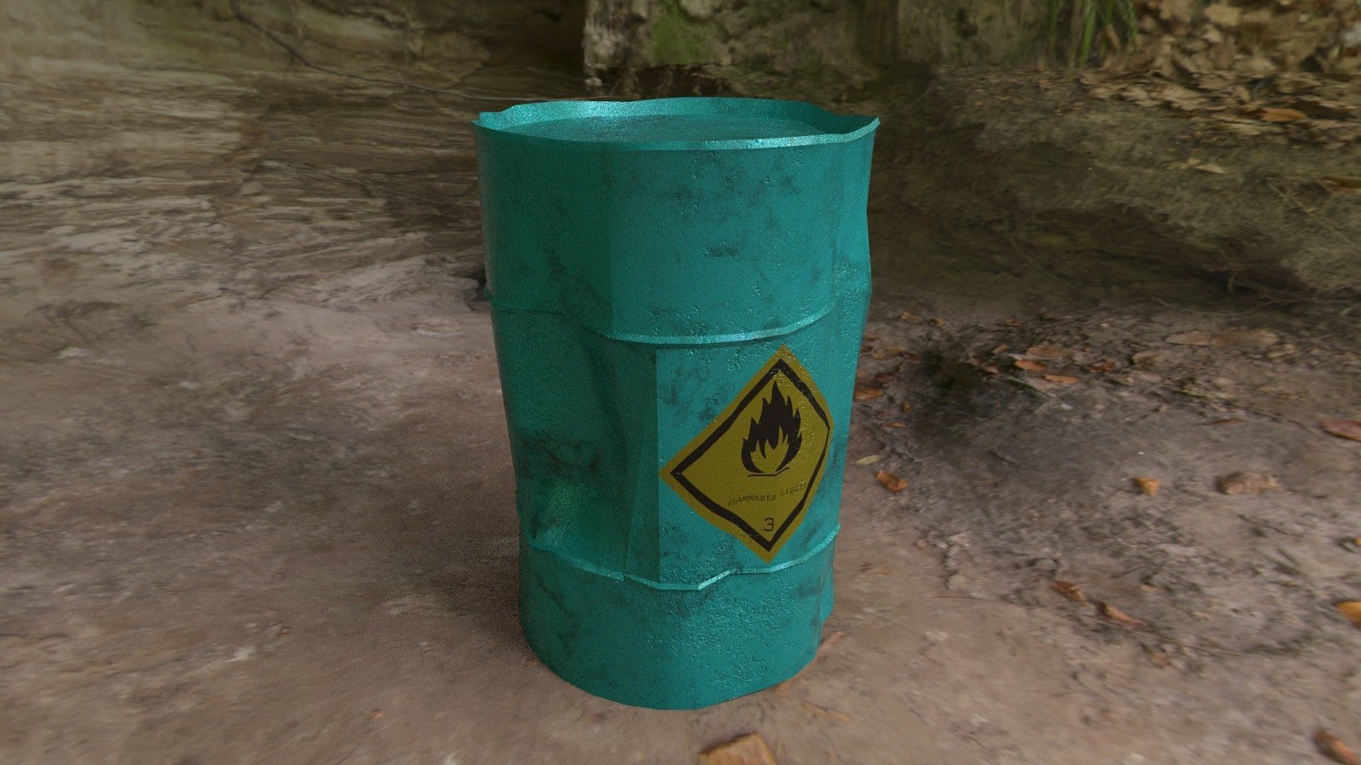 Ultimate Industrial Barrel Pack Low-poly 3D model_28