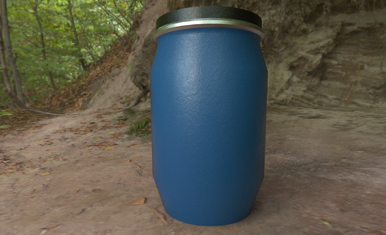 Ultimate Industrial Barrel Pack Low-poly 3D model_14