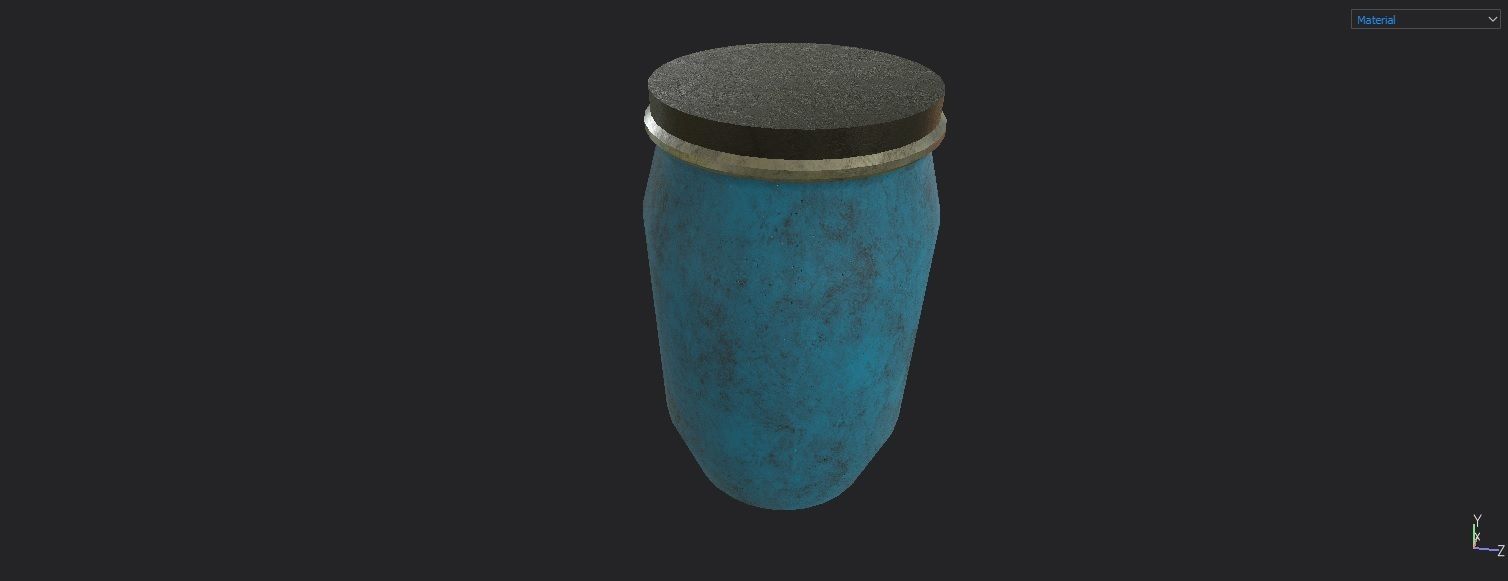 Ultimate Industrial Barrel Pack Low-poly 3D model_13