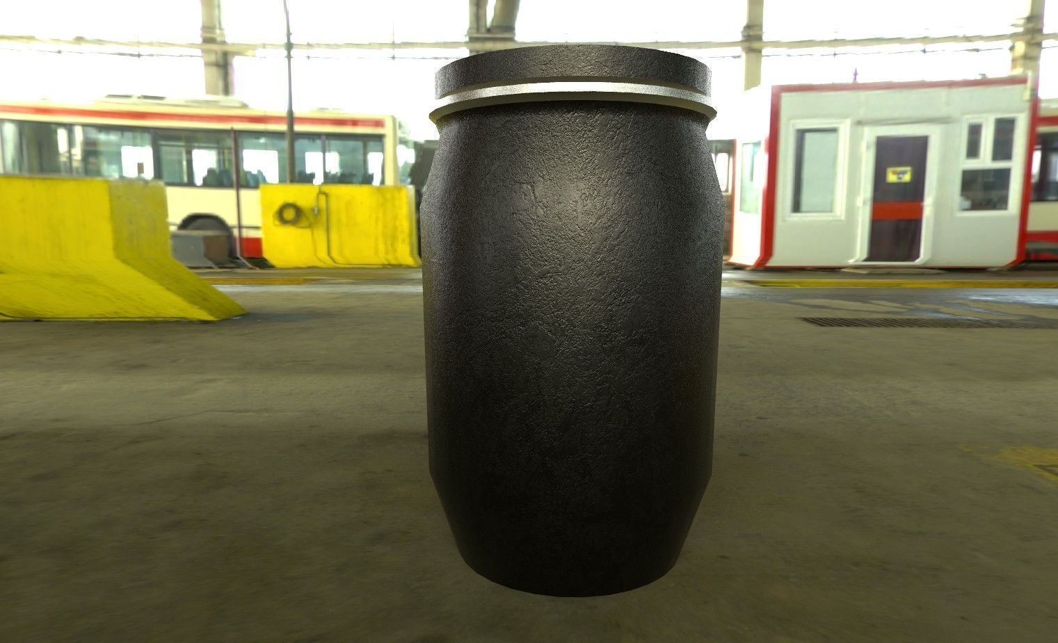 Ultimate Industrial Barrel Pack Low-poly 3D model_9
