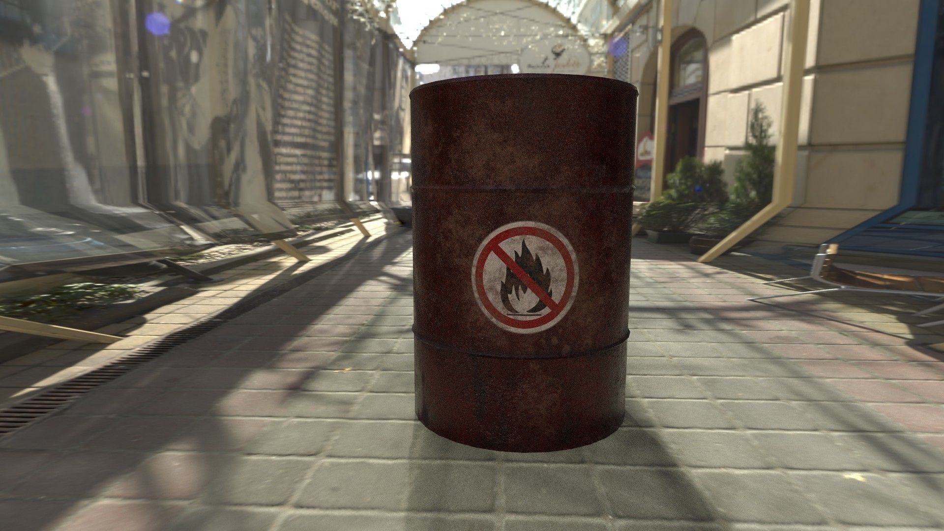 Ultimate Industrial Barrel Pack Low-poly 3D model_7