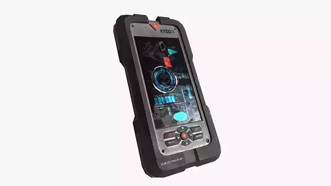 Navigator cell phone case Low-poly 3D model
