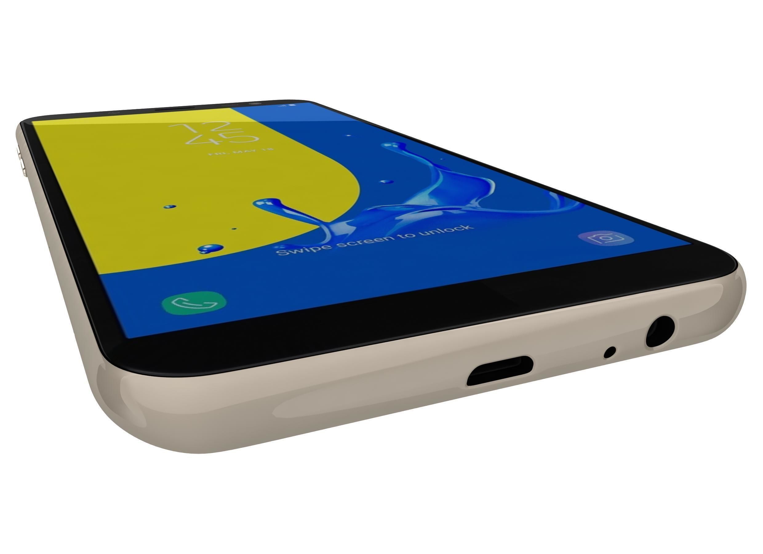 Samsung Galaxy J6 2018 Gold 3D model_6