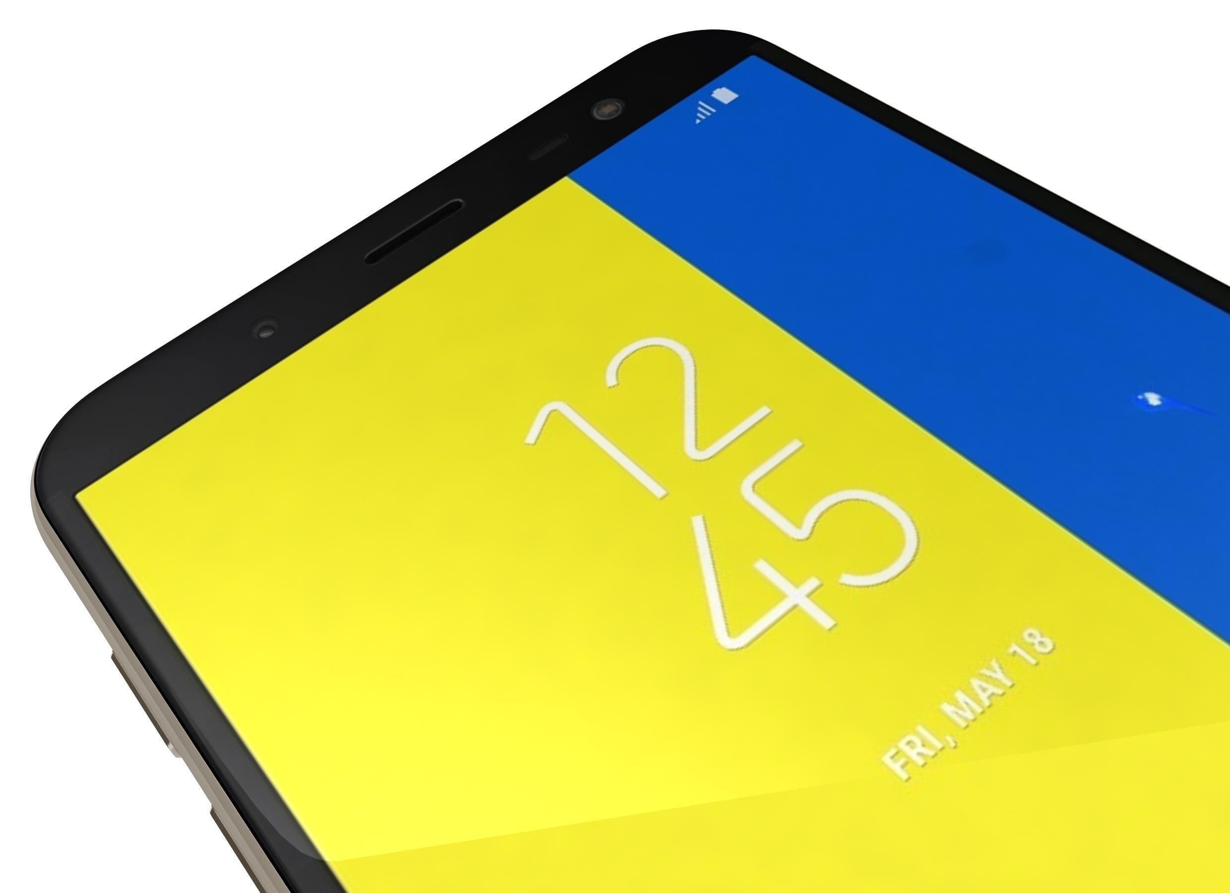 Samsung Galaxy J6 2018 Gold 3D model_8