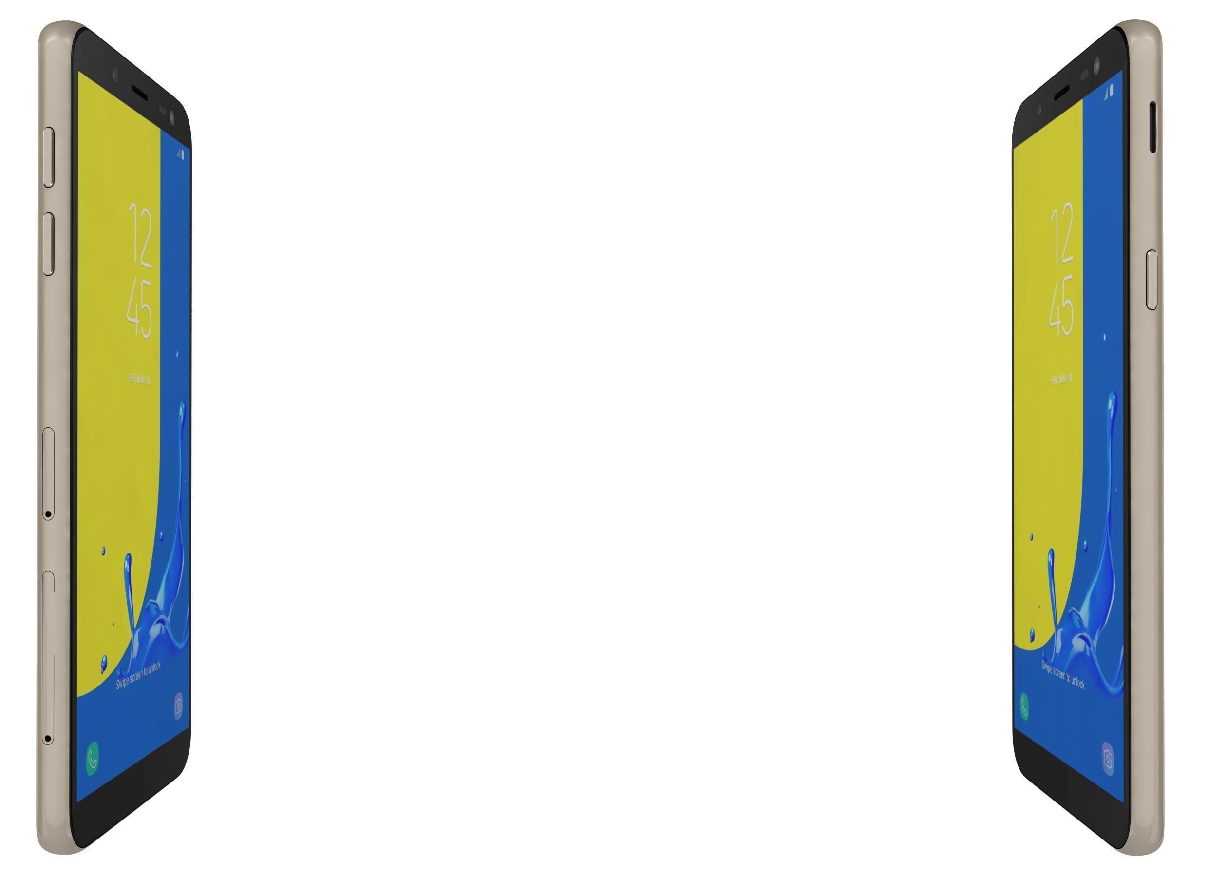 Samsung Galaxy J6 2018 Gold 3D model_2