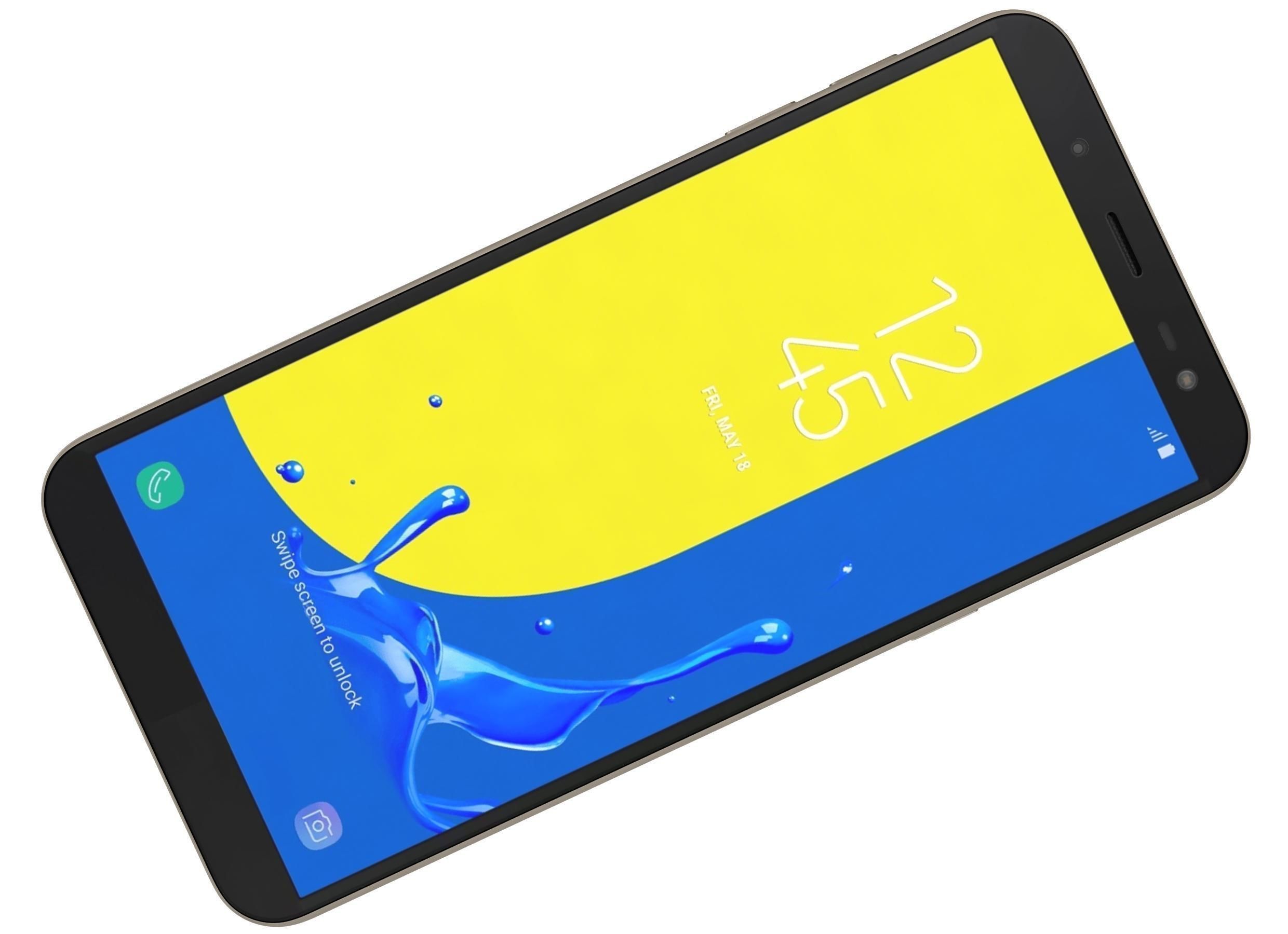 Samsung Galaxy J6 2018 Gold 3D model_4