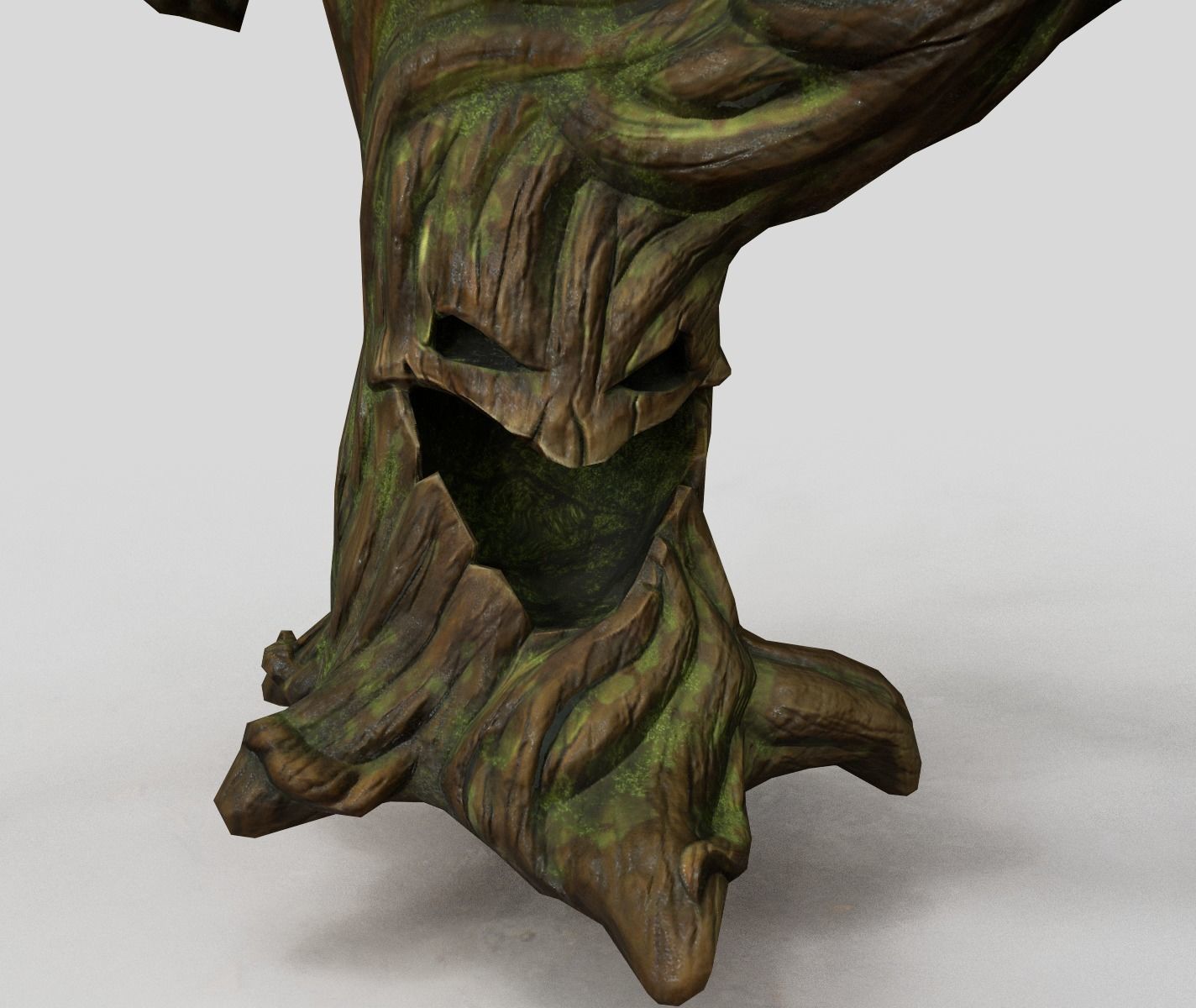 Creepy tree Low-poly 3D model_7