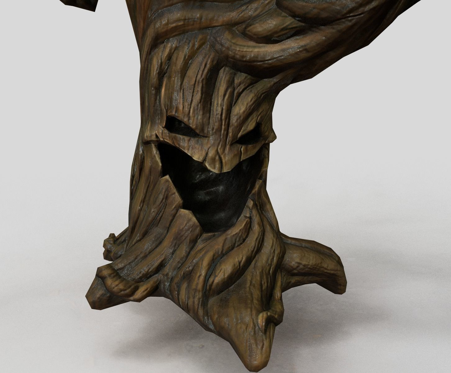 Creepy tree Low-poly 3D model_6