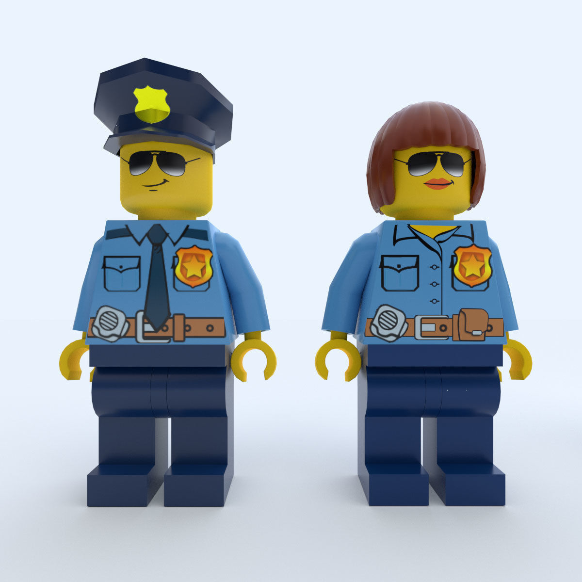 Game Ready Lego Characters Low-poly 3D model_4
