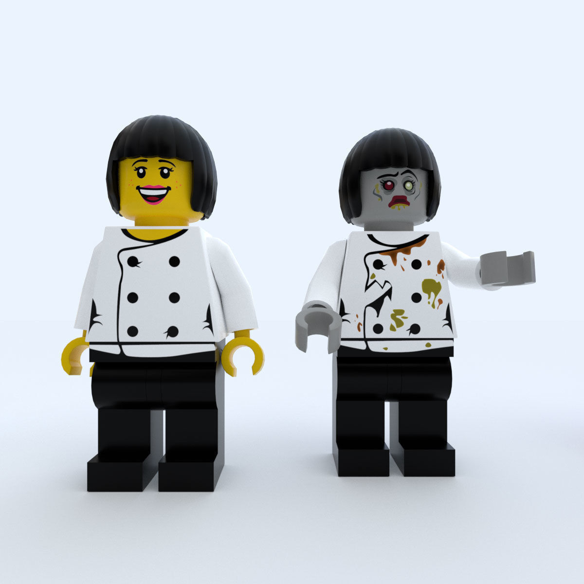 Game Ready Lego Characters Low-poly 3D model_3