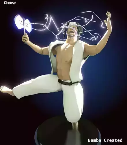 3D Human Old Mountain