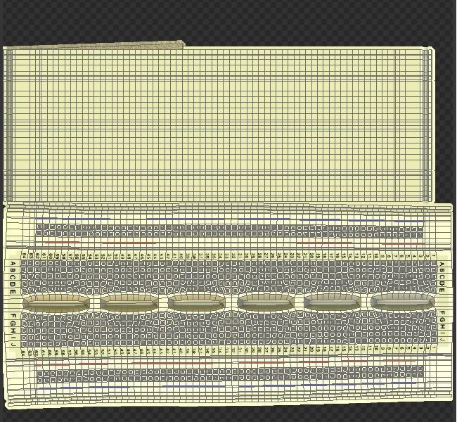 Breadboard Low-poly 3D model_11