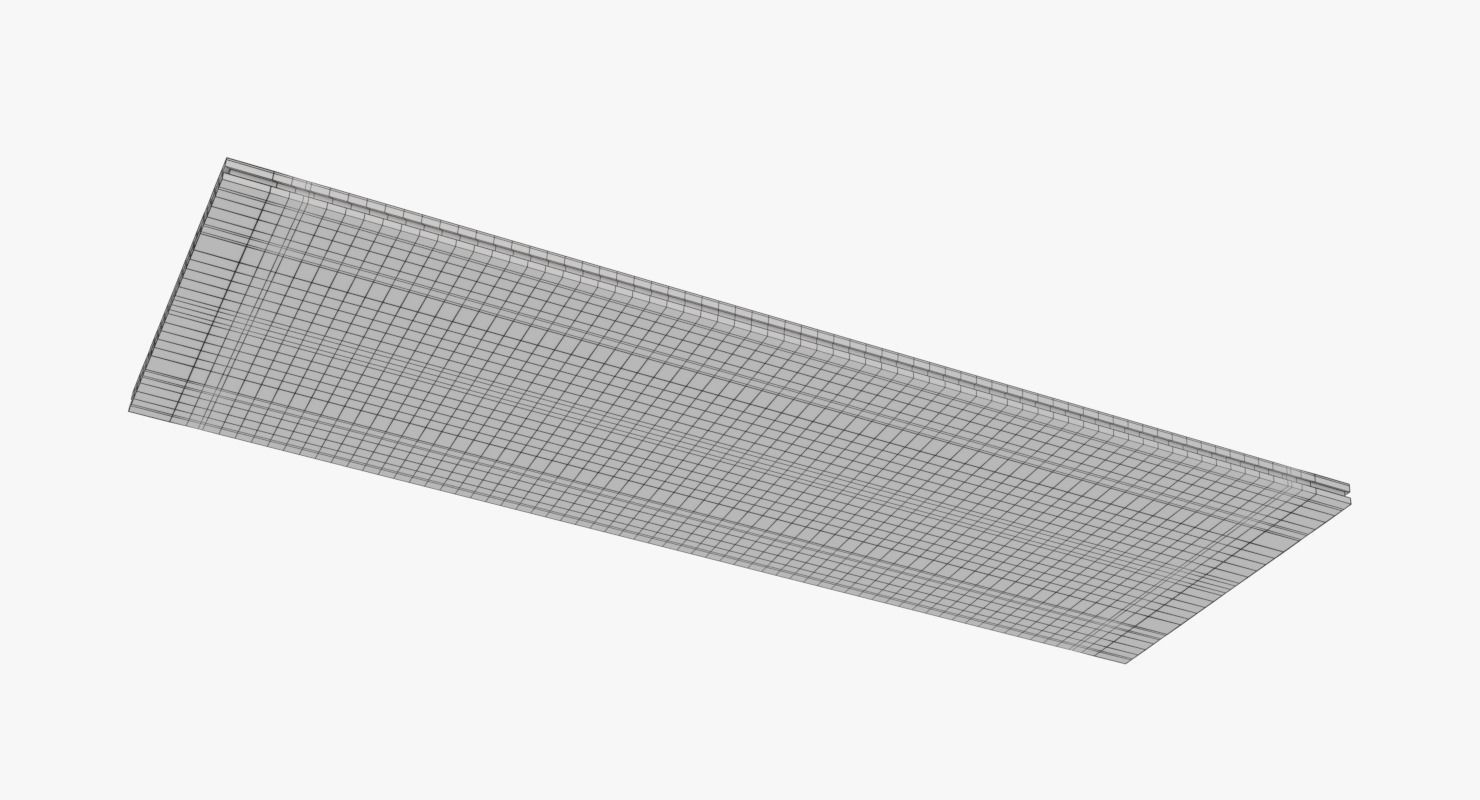 Breadboard Low-poly 3D model_10