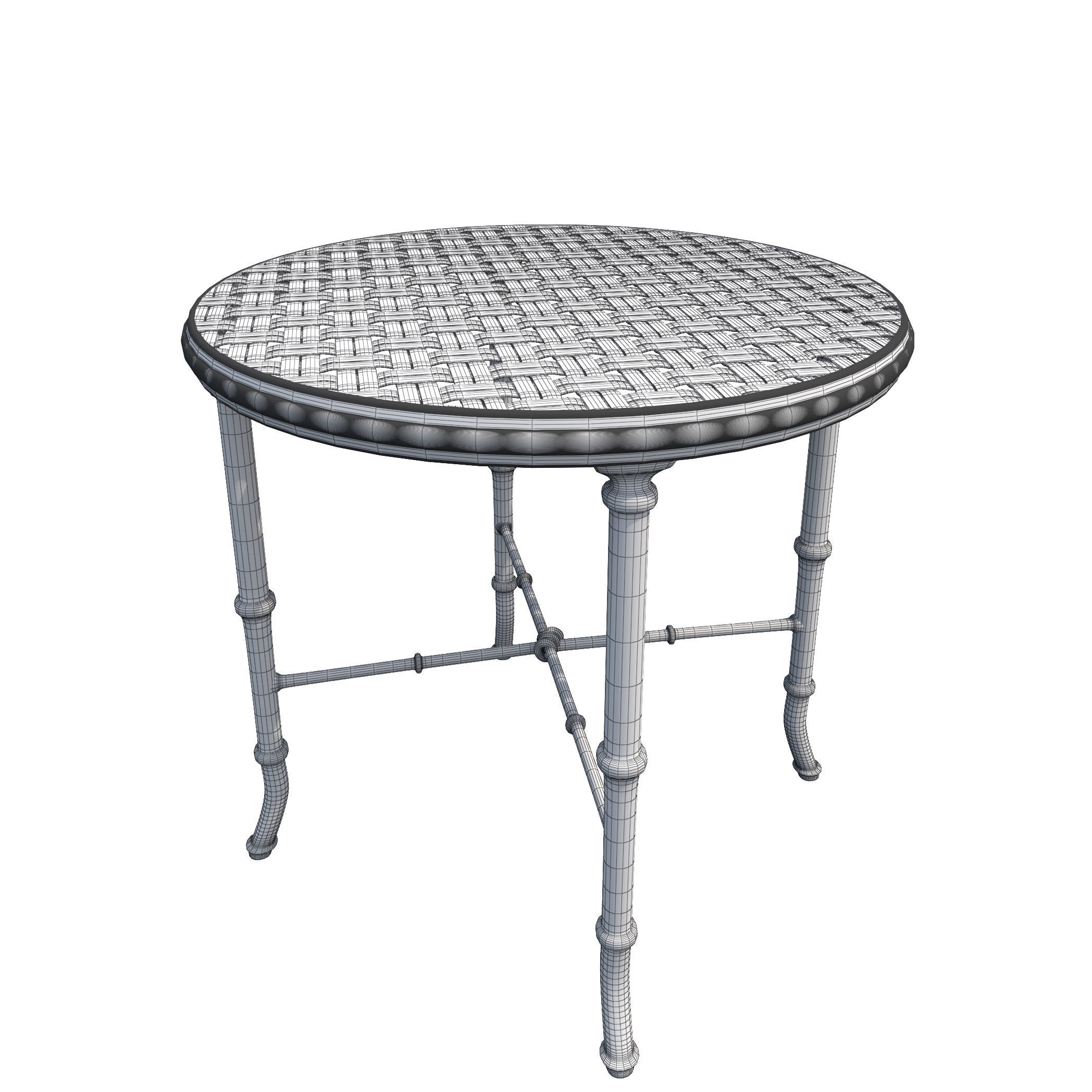 Table-001 Calcutta Round Table 3D model_4