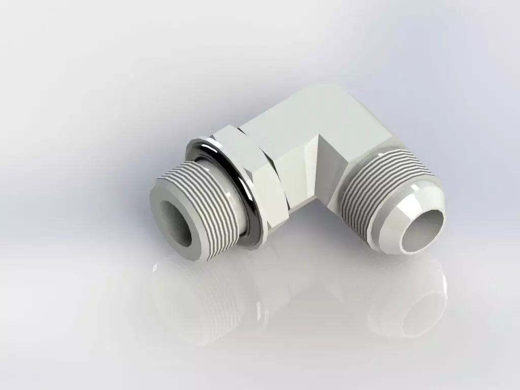 HYDRAULIC 90 DEG ELBOW 10MORB - 10JIC Free 3D model
