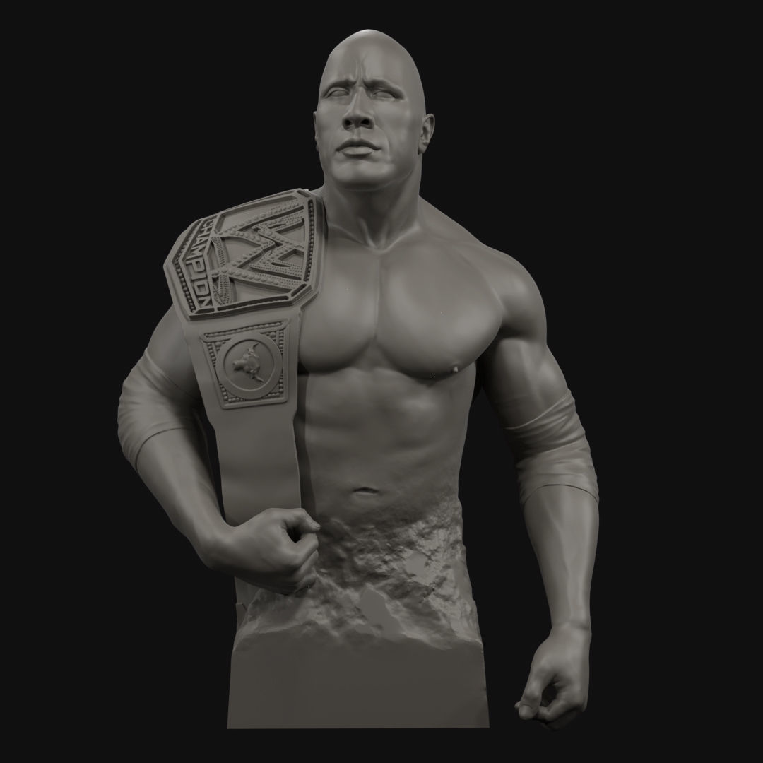 Dwayne The Rock  Johnson 3D print model_7