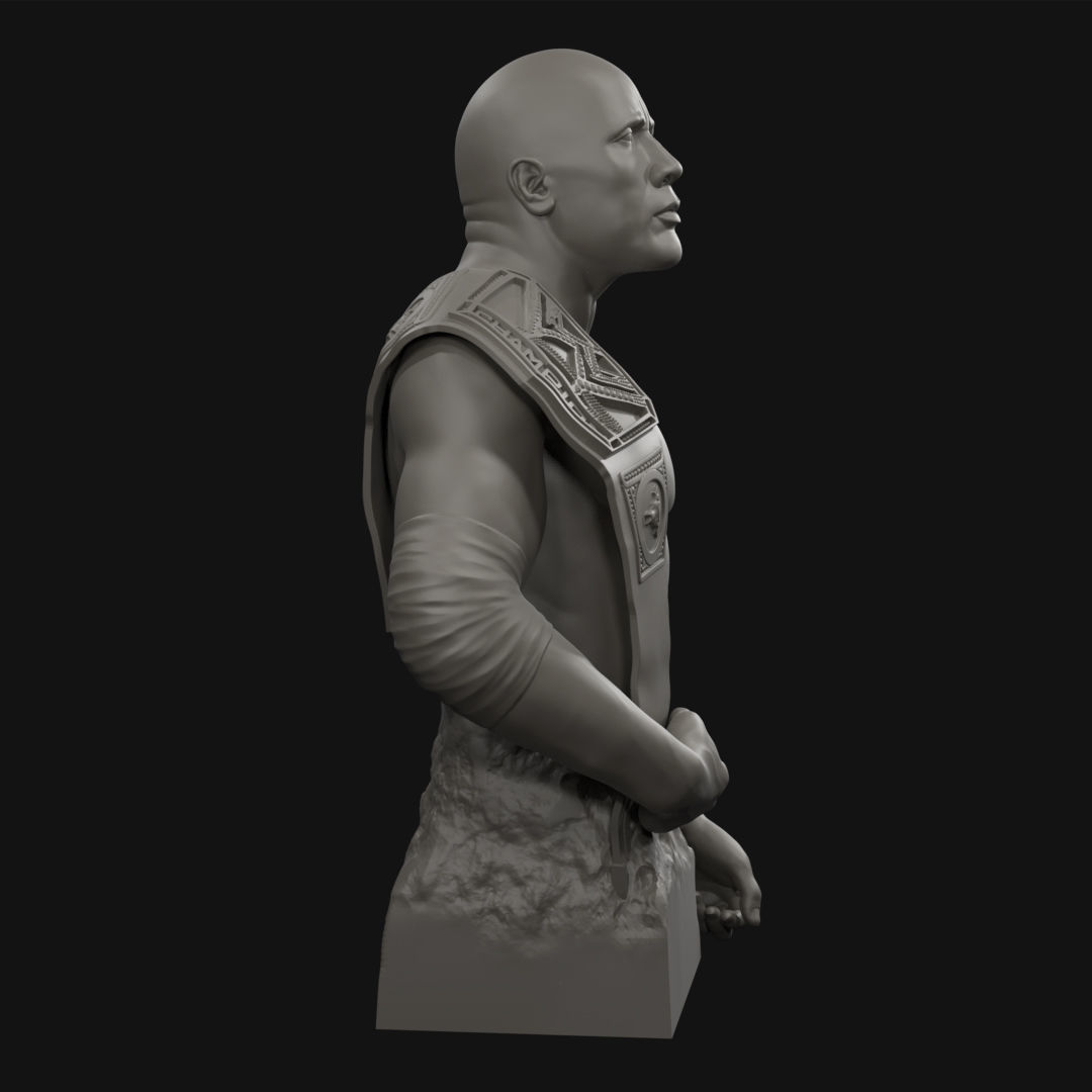 Dwayne The Rock  Johnson 3D print model_9