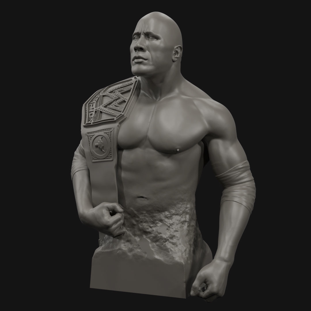 Dwayne The Rock  Johnson 3D print model_11