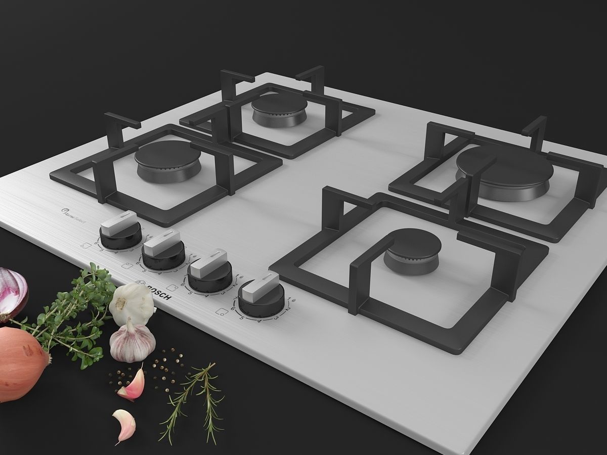 Cooktop 06 3D model_8