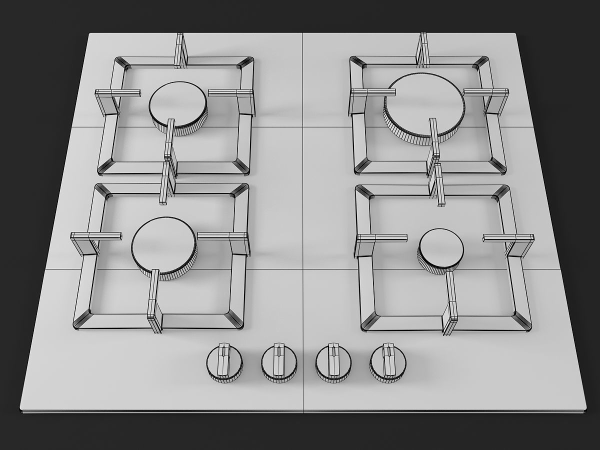 Cooktop 06 3D model_11